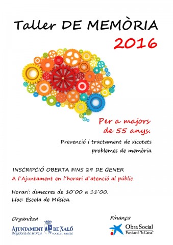 TALLER DE MEMORIA 2016