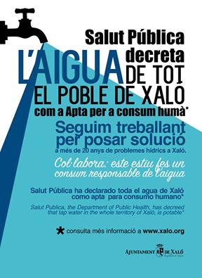 Resultats analítics d’aigua mes d’octubre