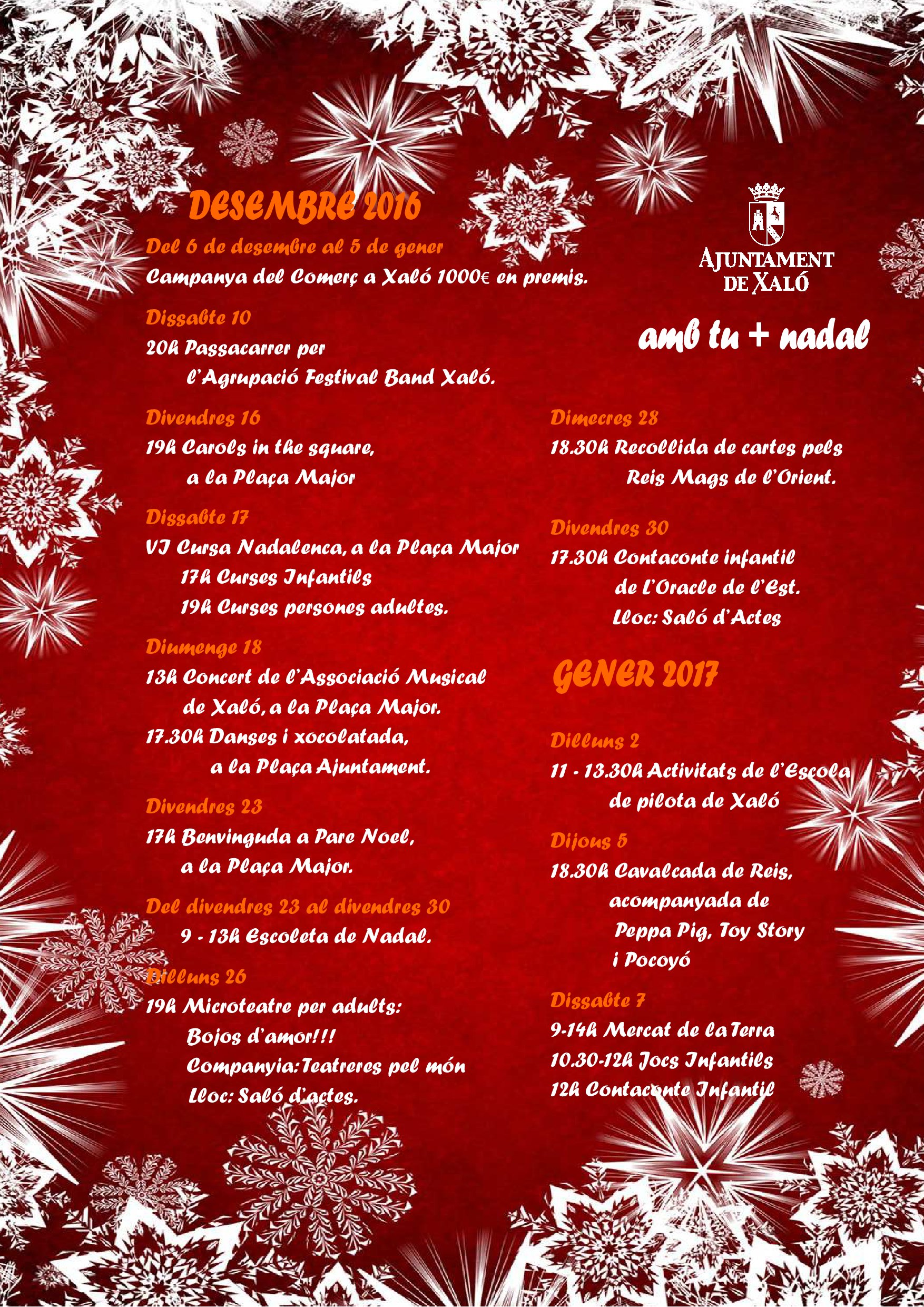 Programación Navidad 2016