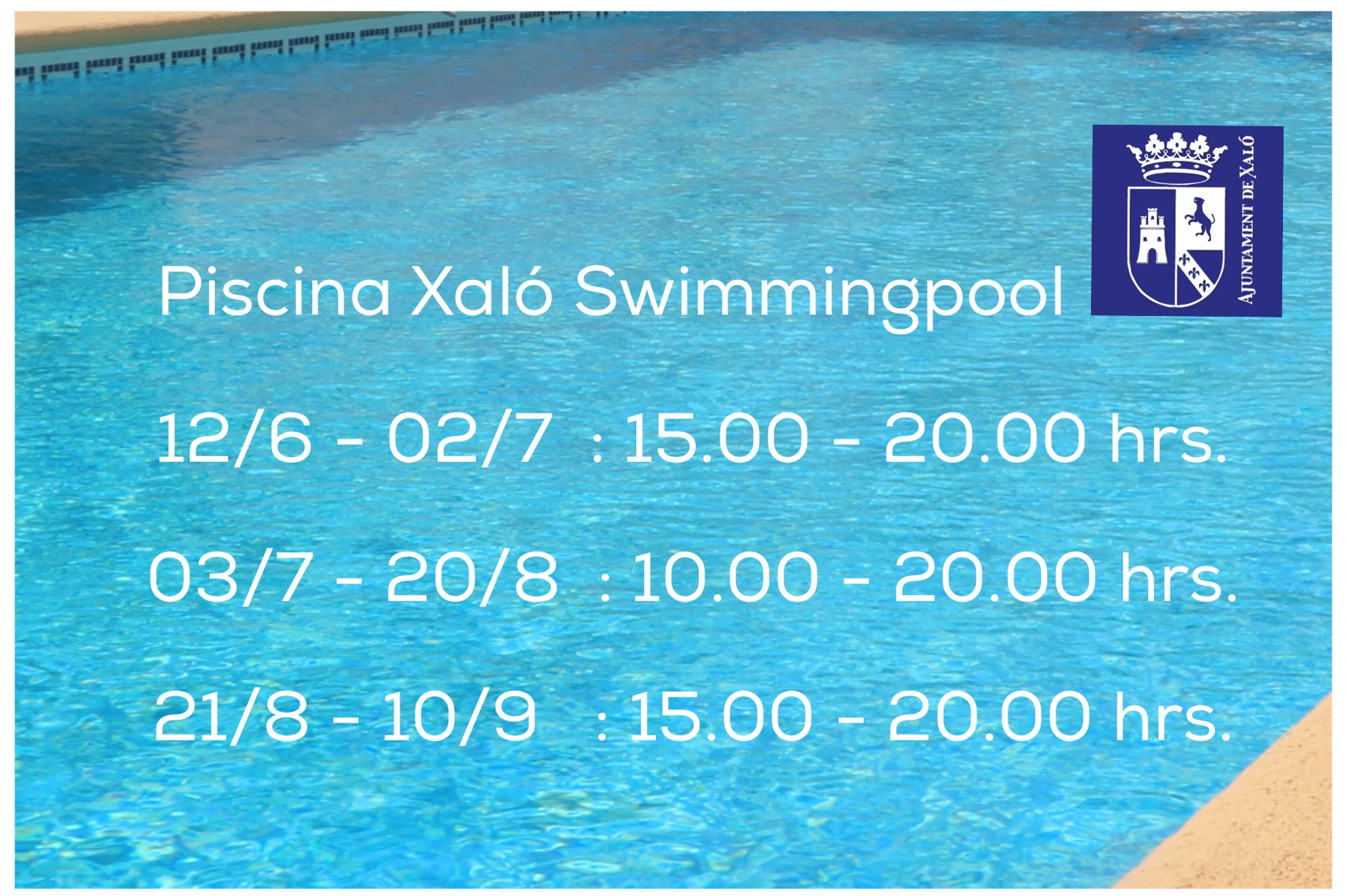 Piscina horario 2017