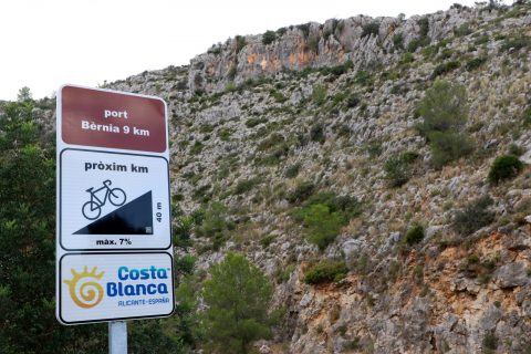 Bérnia, Xaló, ciclismo