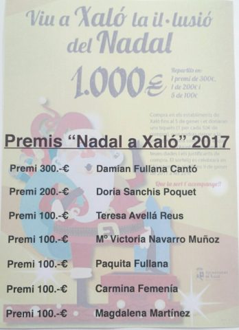 Guanyadors Concurs Compres Nadal Xaló