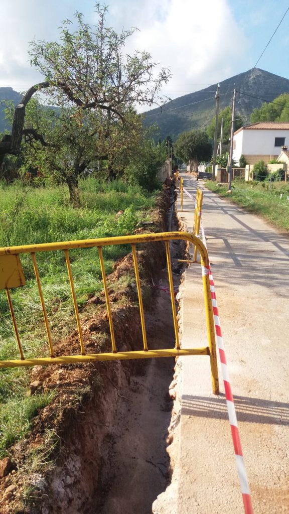 Obres de l'aigua a Xaló