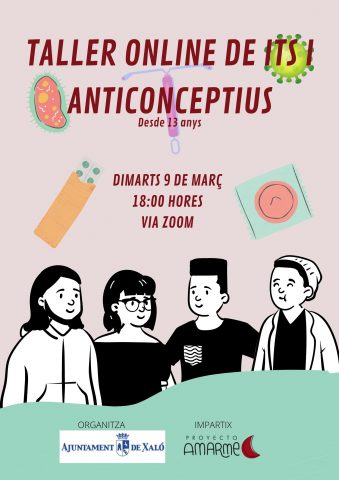 Cartell TALLER ONLINE SOBRE ITS I ANTICONCEPTIU