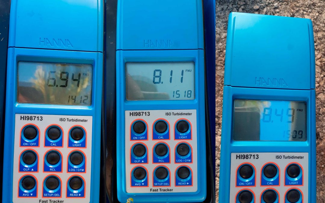 La turbidesa de l’aigua baixa però encara no és potable